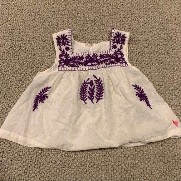 Pink Chicken Embroidered Marabelle Top - 12m - Picture 4 of 7